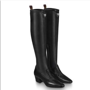 authentic louis vuitton thigh high boots